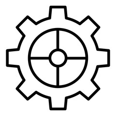 Obraz premium Outline Setting icon