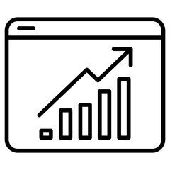 Outline Statics web icon