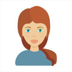 avatar, a character. Cartoon game characters. Walls of game resources and the background of the environment.