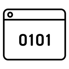 Outline Web Script icon