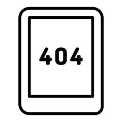 Outline Tab 404 icon