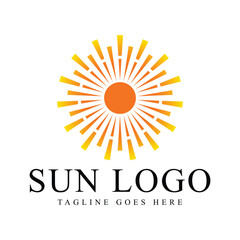 Sun Logo Icon Design Element