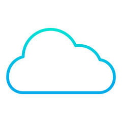 Outline gradient Cloud icon