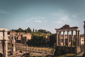 Roman Forum, also known as Foro di Cesare, or Forum of Caesar, in Rome, Italy,