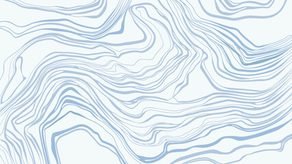 Fototapeta na wymiar Abstract background with blue marbling - hand drawn vector illustration.