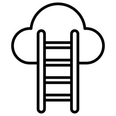Outline Cloud Leader icon