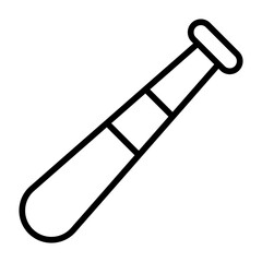 Outline Baseball Bat icon