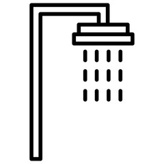 Outline Shower icon