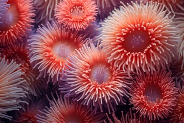 Anemone Actinia Underwater coral Reef Generative Ai