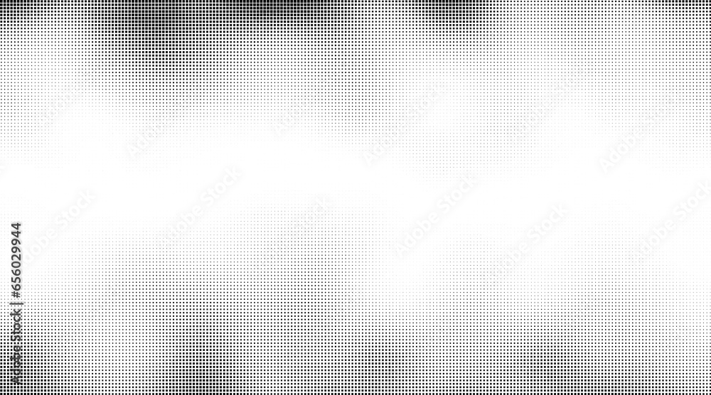 Poster monochrome gradient halftone dots background. vector illustration. abstract grunge dots on white bac