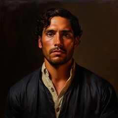 Obraz premium Hispanic man portrait photo