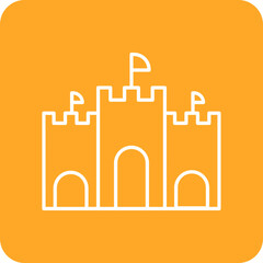 Naklejka premium Castle Toy Icon