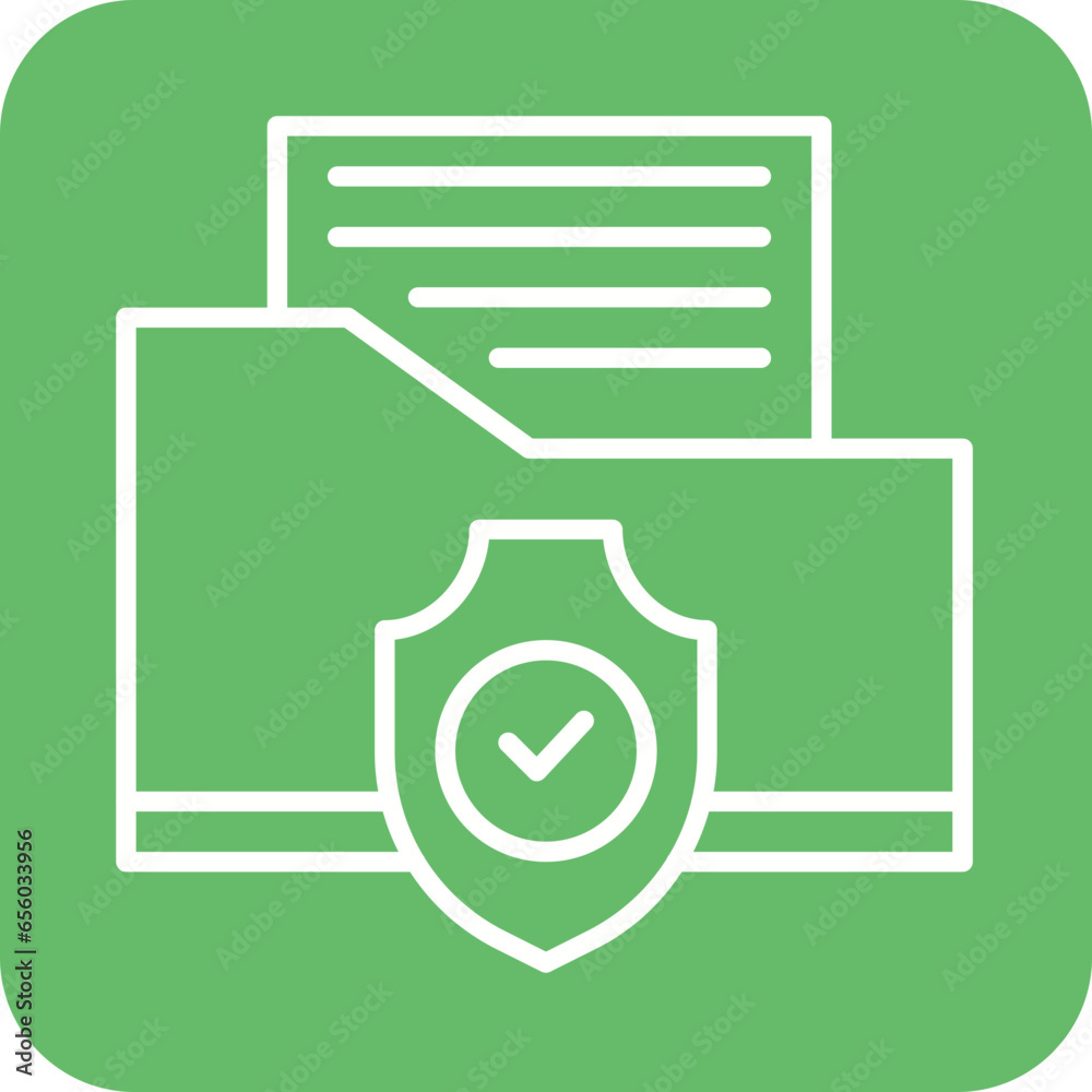 Canvas Prints File Protection Icon