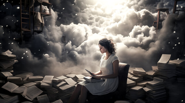 A man wanders through a dreamlike landscape, feeling completely disoriented and lost.