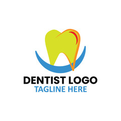 dentist logo design vector