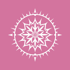 A pink logo design vector art