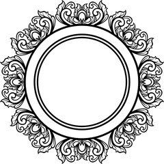 Classic circle ornament for weddings