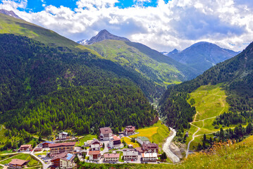 Bergdorf Vent in der Gemeinde Sölden im Ötztal in Tirol (Österreich)