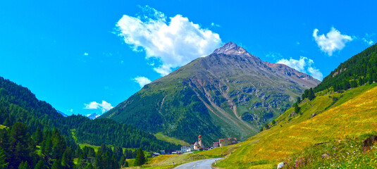 Das Hochtal Vent in der Gemeinde Sölden im Ötztal in Tirol (Österreich)
