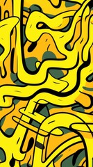 expressive graffiti neon artistic playful illustration design print geometric acid shapes style