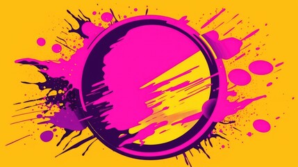 expressive graffiti neon artistic playful illustration design print geometric acid shapes style