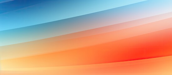 Abstract modern background with gradient color strip line pattern and geometric texture featuring blue and orange tones