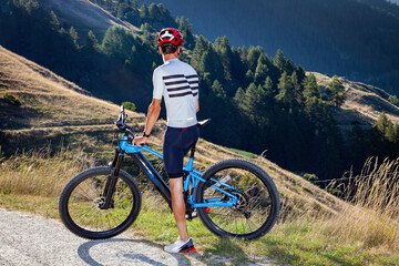 electric mountain bike ride in the Swiss Alps