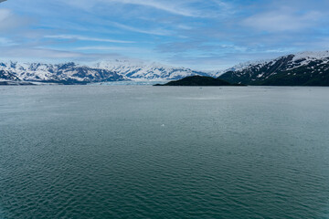 Hubbard Glacier (Lingít: Sít' Tlein), glacier located in Wrangell–St. Elias National Park and Preserve in eastern Alaska. Terminus of glacier in  Disenchantment Bay. 