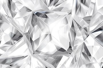 Abstract Diamond White Background: A Captivating Digital Artwork Showcasing Clear and Elegant Patterns, generative AI