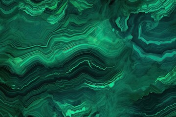 Malachite Green: Visualizing a Digital Artwork with Abstract Patterns on a Background Inspired by Nature, generative AI