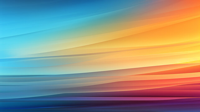 Horizonte colorido abstrato