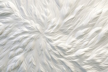 Snowy Landscape: A Captivating Abstract Pattern on a White Background, generative AI
