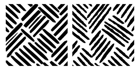Zigzag chevron seamless pattern with geometric abstract ethnic texture and hand drawn vector tribal ornament