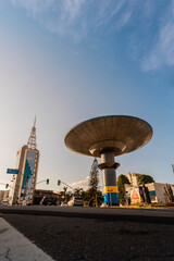 Obraz premium Nave extraterrestre, ponto turístico da cidade de Varginha, Minas Gerais