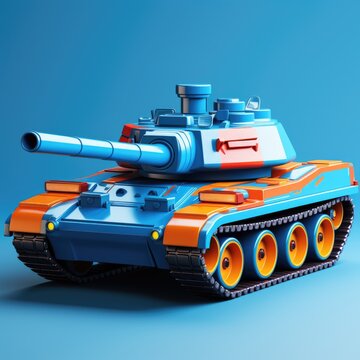 tank objects and characters made in 3D style. Button Icons Graphic Resources
