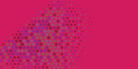 Geometric abstract Hexagon Two Color Background