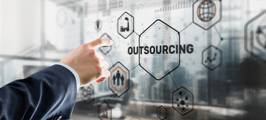 Outsourcing 2023 Human Resources Business Internet Technology Concept