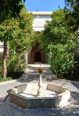 jardin oriental et architecture arabe au Maroc