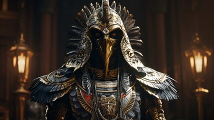 Horus - The egyptian god of kingship.generative ai
