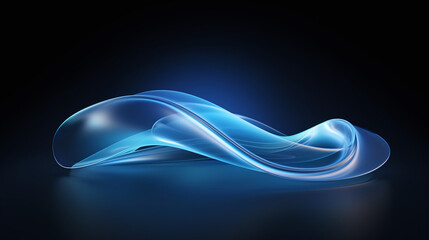 translucent resin waves, colorful animated stills, blue and azure.