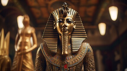 Amun - The egyptian god of creation.generative ai
 - obrazy, fototapety, plakaty