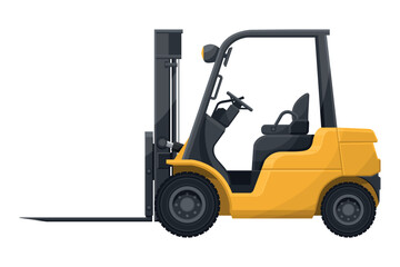 Forklifts for industrial use, warehouses, manufacturing complexes, logistics centers and self service stores for the transport of pallets with goods, loading and unloading of containers