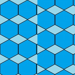 Fototapeta premium seamless pattern of blue cubes