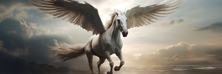 Elegant looking Pegasus.generative ai
