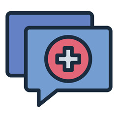 Consultation chat communication icon