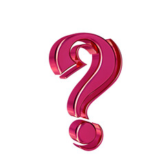 Pink symbol view from left