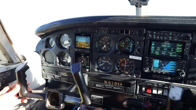 Cockpit View, Small Airplane