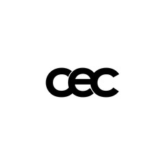 cec initial letter monogram logo design