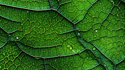 green leaf background - obrazy, fototapety, plakaty
