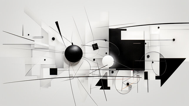preto e branco abstrato 
